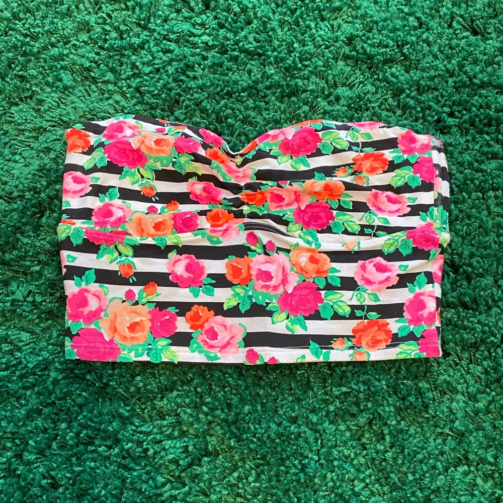 PINK VS - Floral Print Bandeau